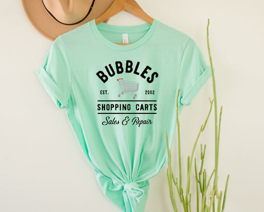 Wholesale Bubbles Graphic Tee - Mint