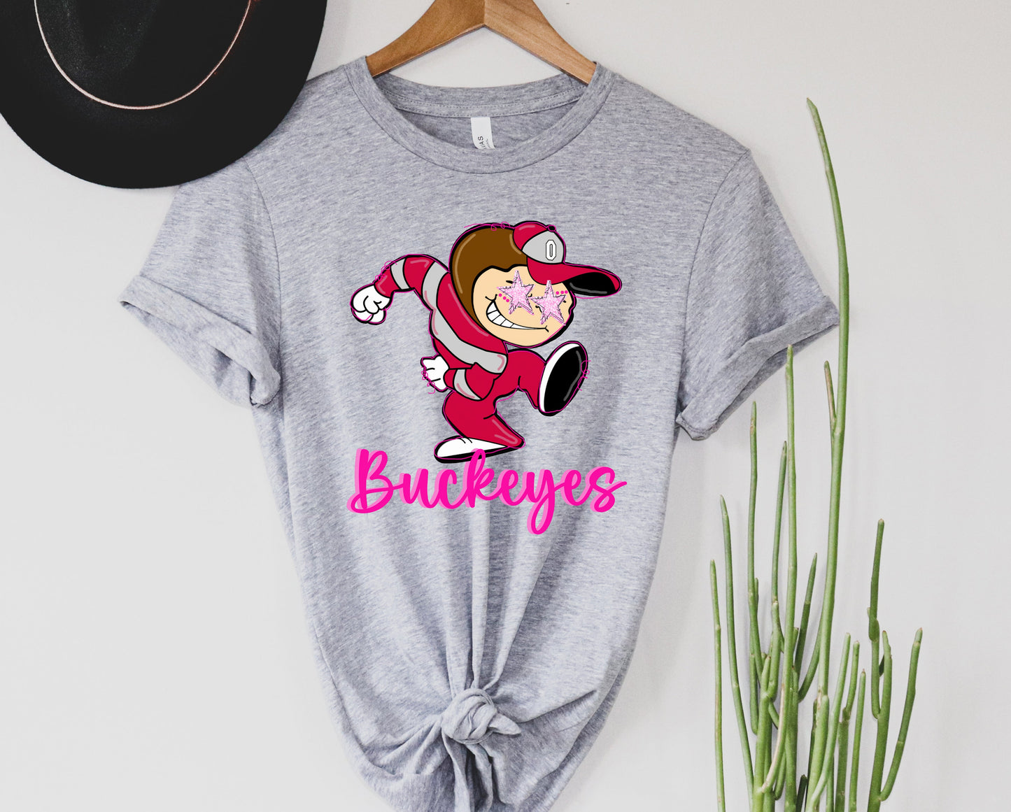 Wholesale Buckeyes Mascot Graphic Tee - White