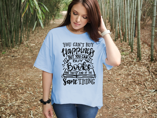 Wholesale Buy Books Graphic Tee - Light Blue Tee