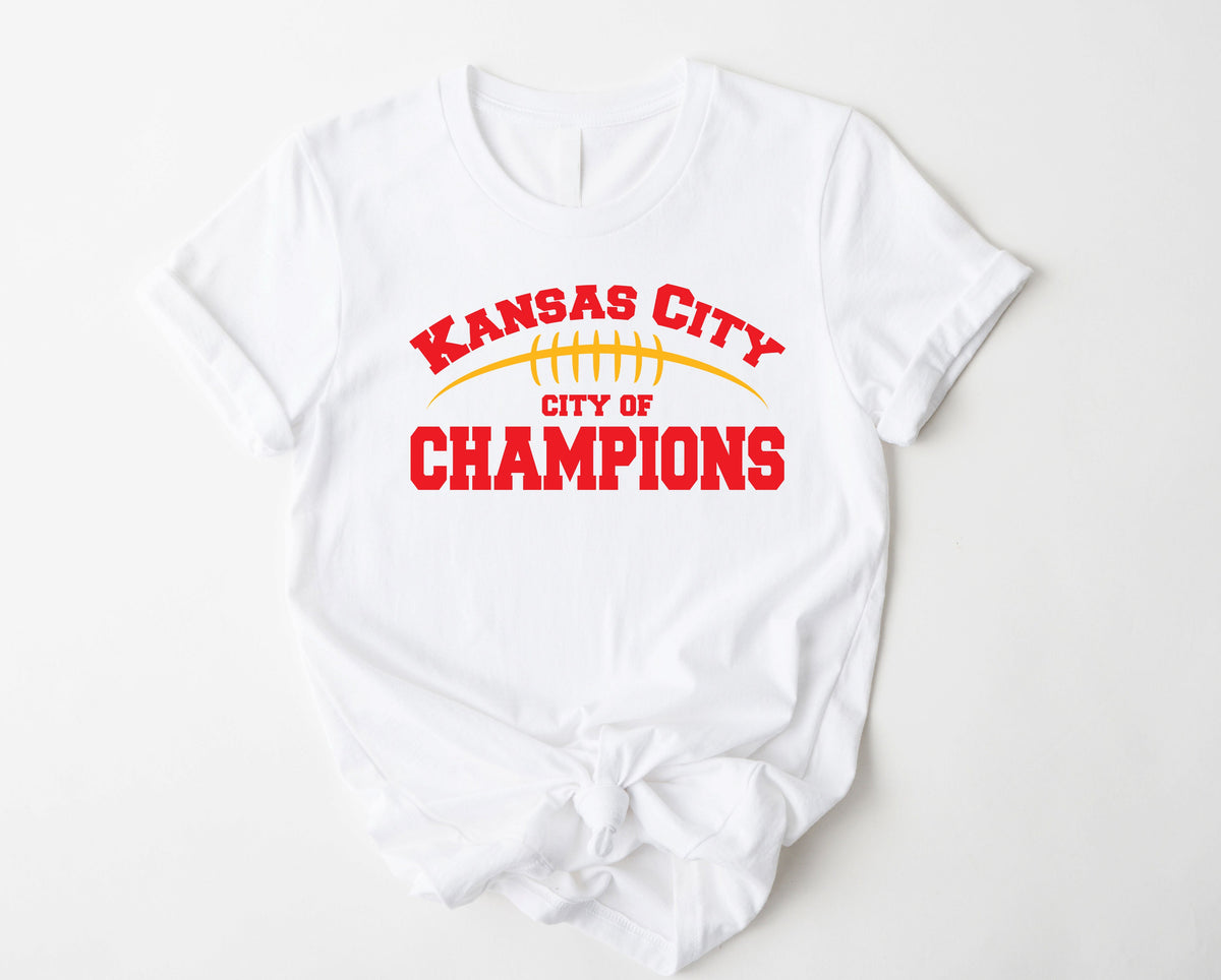 Wholesale City of Champions Graphic Tee - Grey Tee