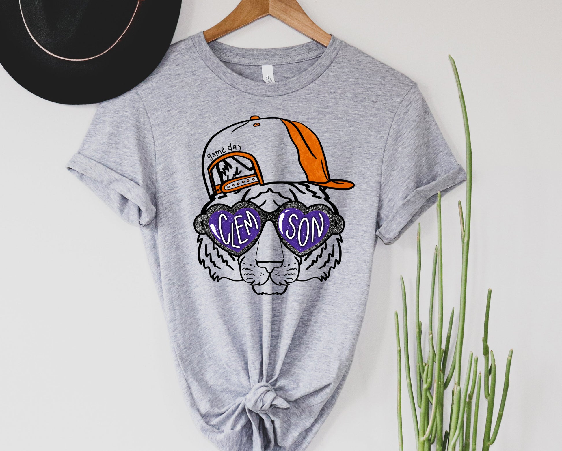 Wholesale Clemson Game Day Graphic Tee - Grey