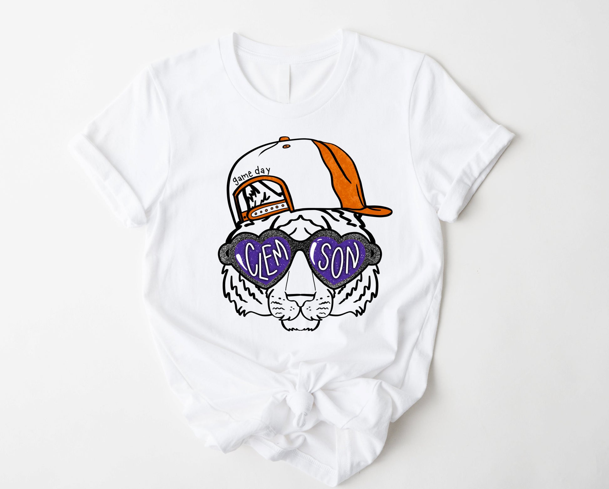 Wholesale Clemson Game Day Graphic Tee - White