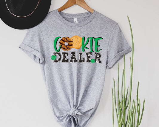 Wholesale Cookie Dealer Graphic Tee - Grey