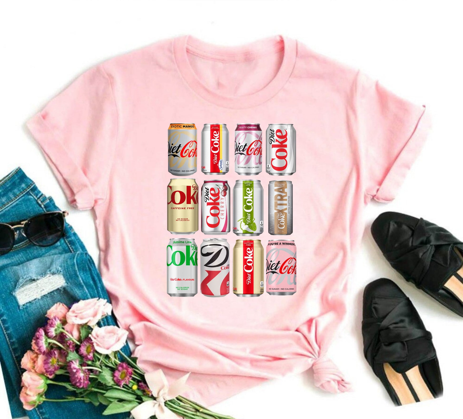 Wholesale Diet Graphic Tee - Pink
