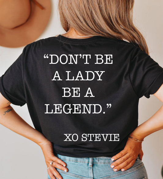 Wholesale Be a Legend Back Print Graphic Tee - Comfort Colors Black
