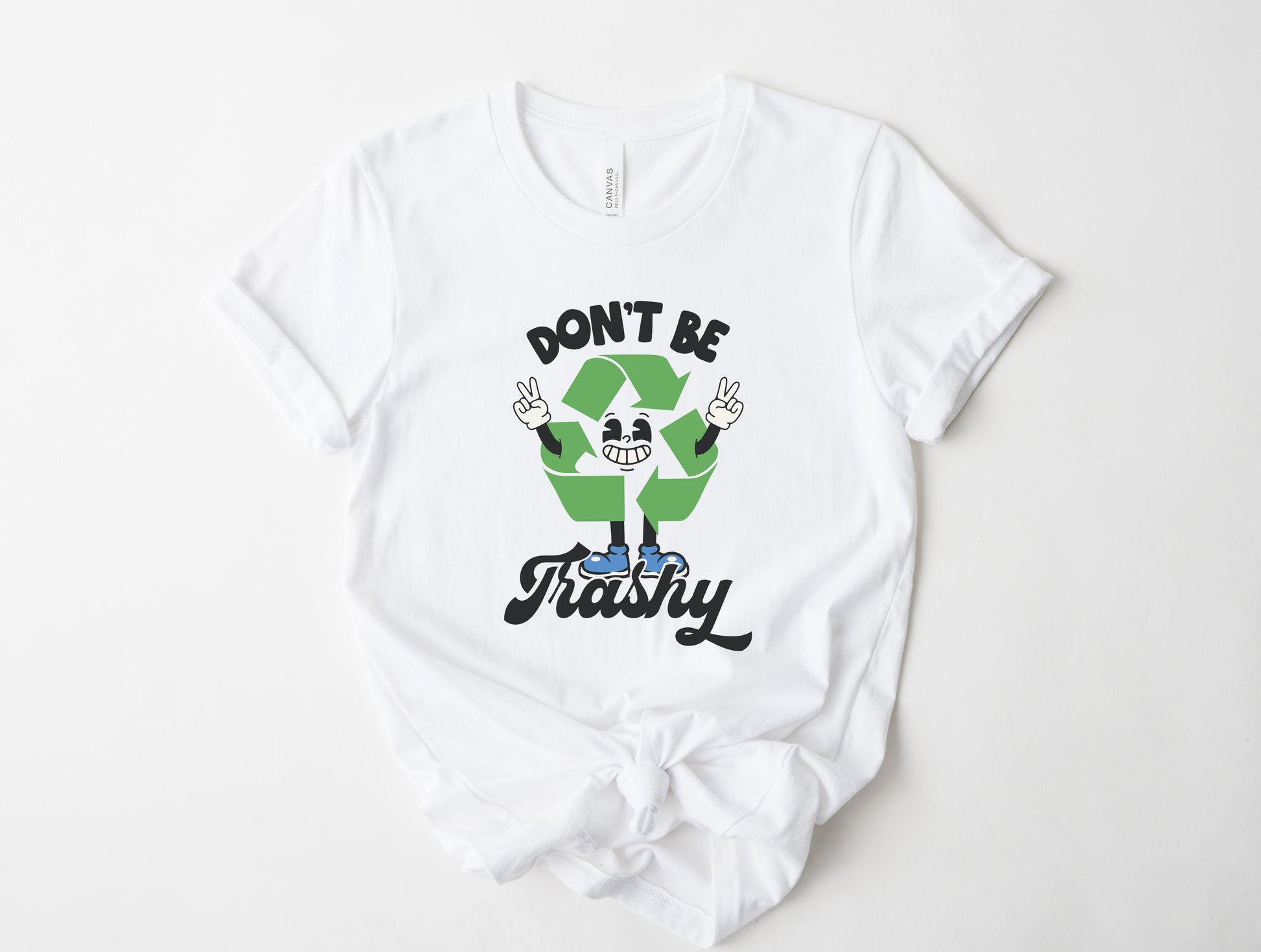 Wholesale Don't Be Trashy Graphic Tee - Ash Tee