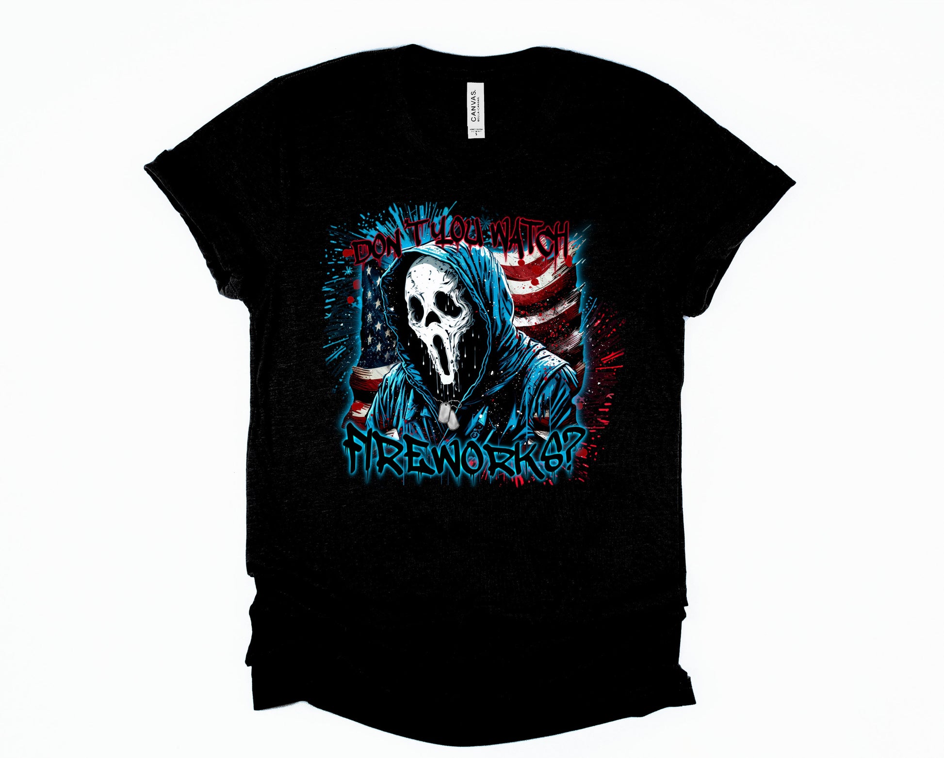 Wholesale Don't You Watch Fireworks Graphic Tee - Comfort Colors Lagoon Tank