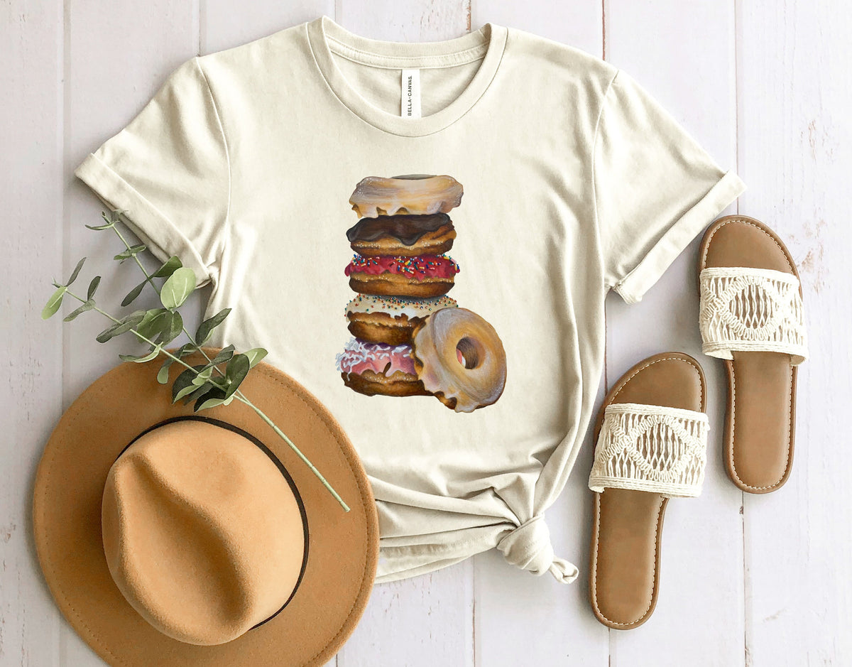 Wholesale Donuts Graphic Tee - Heather Sand