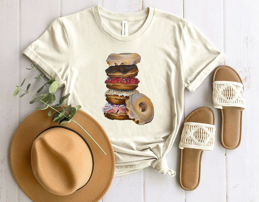 Wholesale Donuts Graphic Tee - Heather Sand