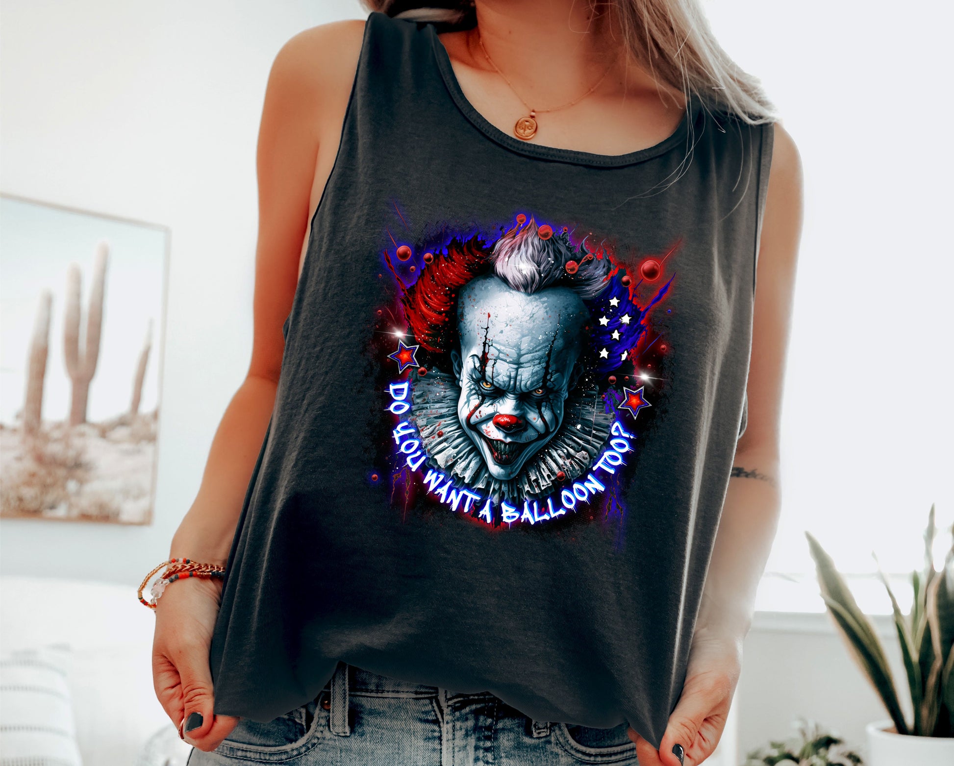Wholesale Do You Want a Balloon Graphic Tee - Red Tee