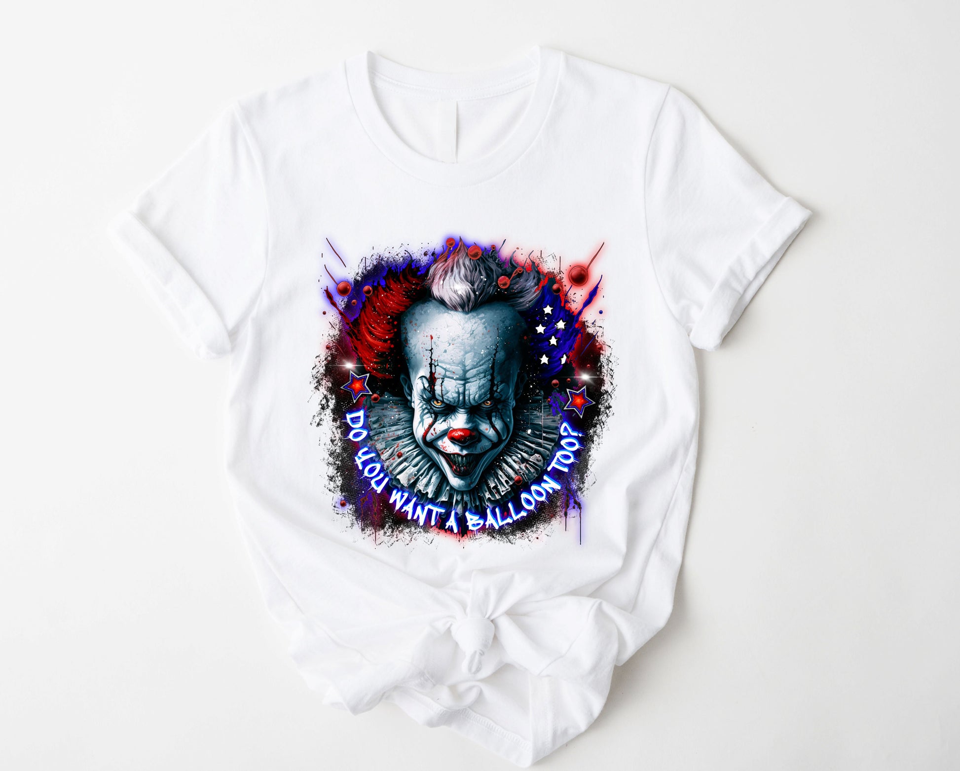 Wholesale Do You Want a Balloon Graphic Tee - Black Tee