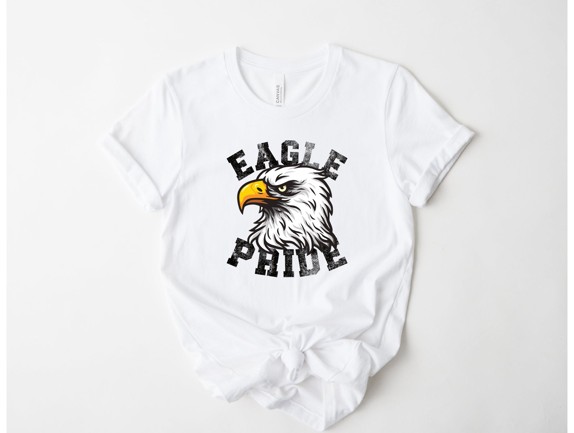 Wholesale Eagle Pride Graphic Tee - White Sweatshirt