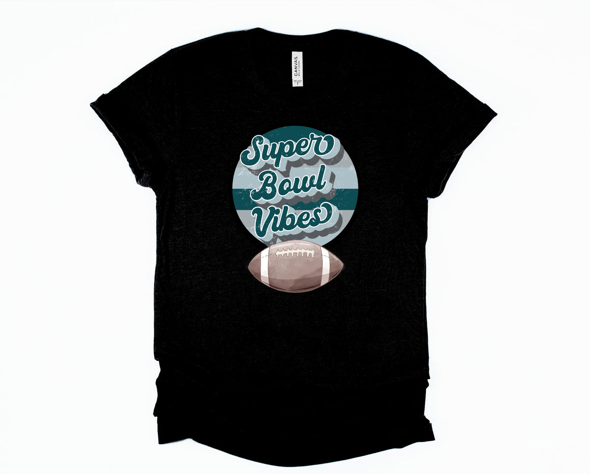 Wholesale Eagles Superbowl Vibes Graphic Tee - White