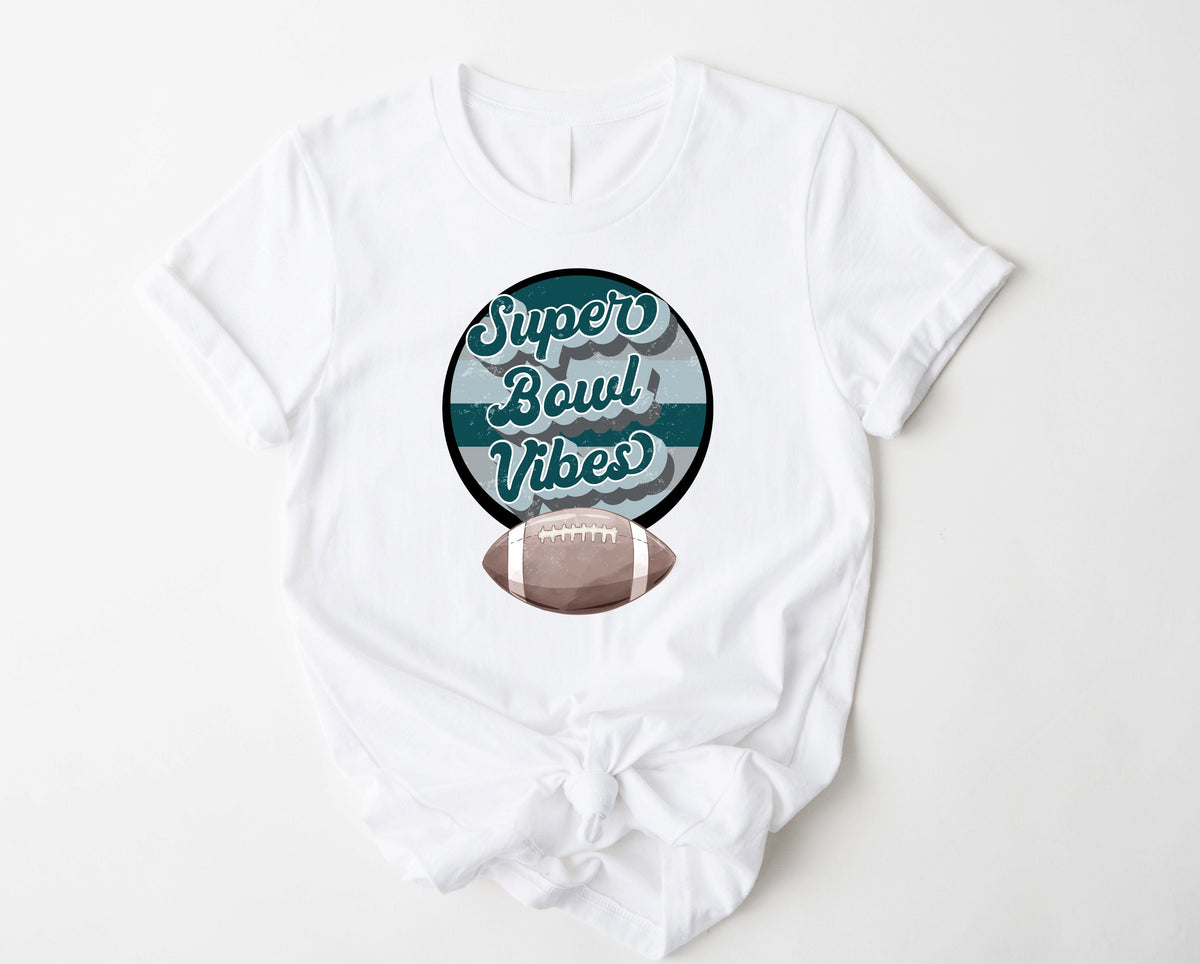 Wholesale Eagles Superbowl Vibes Graphic Tee - Black
