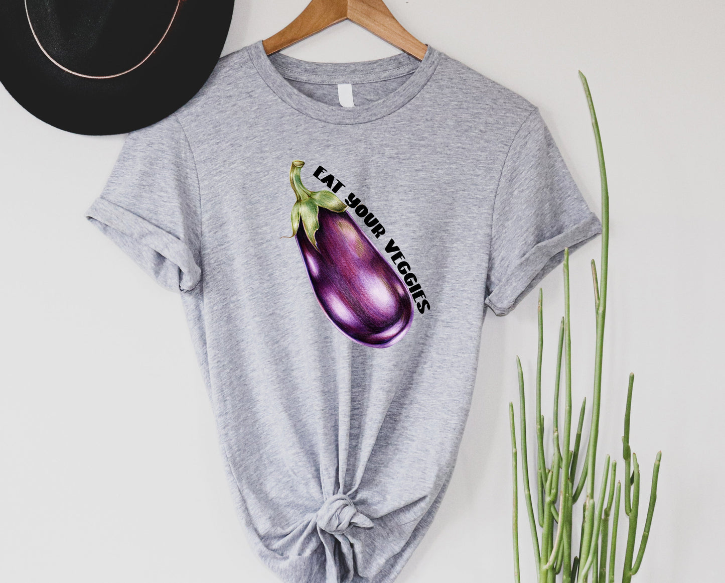 Wholesale Eat Your Veggies Graphic Tee - White Tee