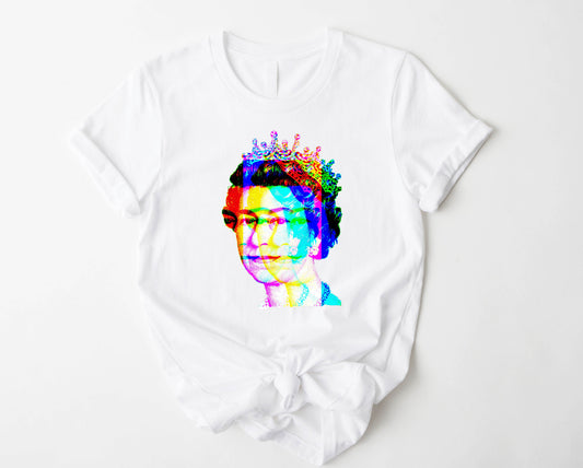 Wholesale Editorial Queen Graphic Tee - White