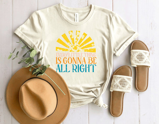 Wholesale Every Little Thing Graphic Tee - Heather Sand