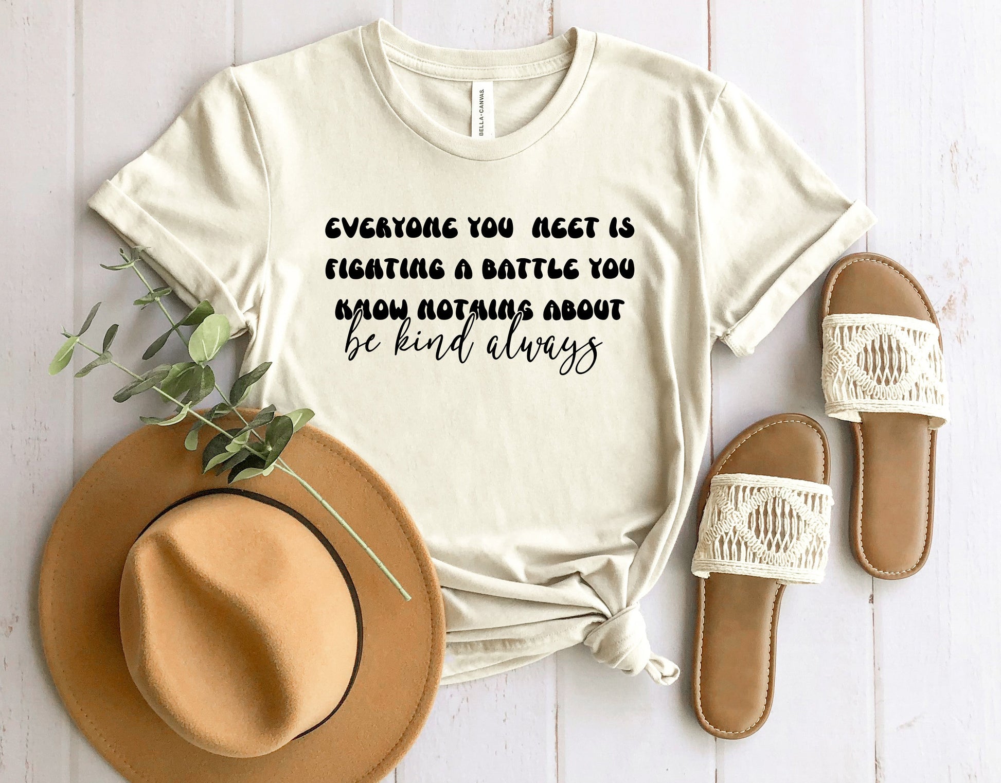 Wholesale Everyone You meet Graphic Tee - Mint