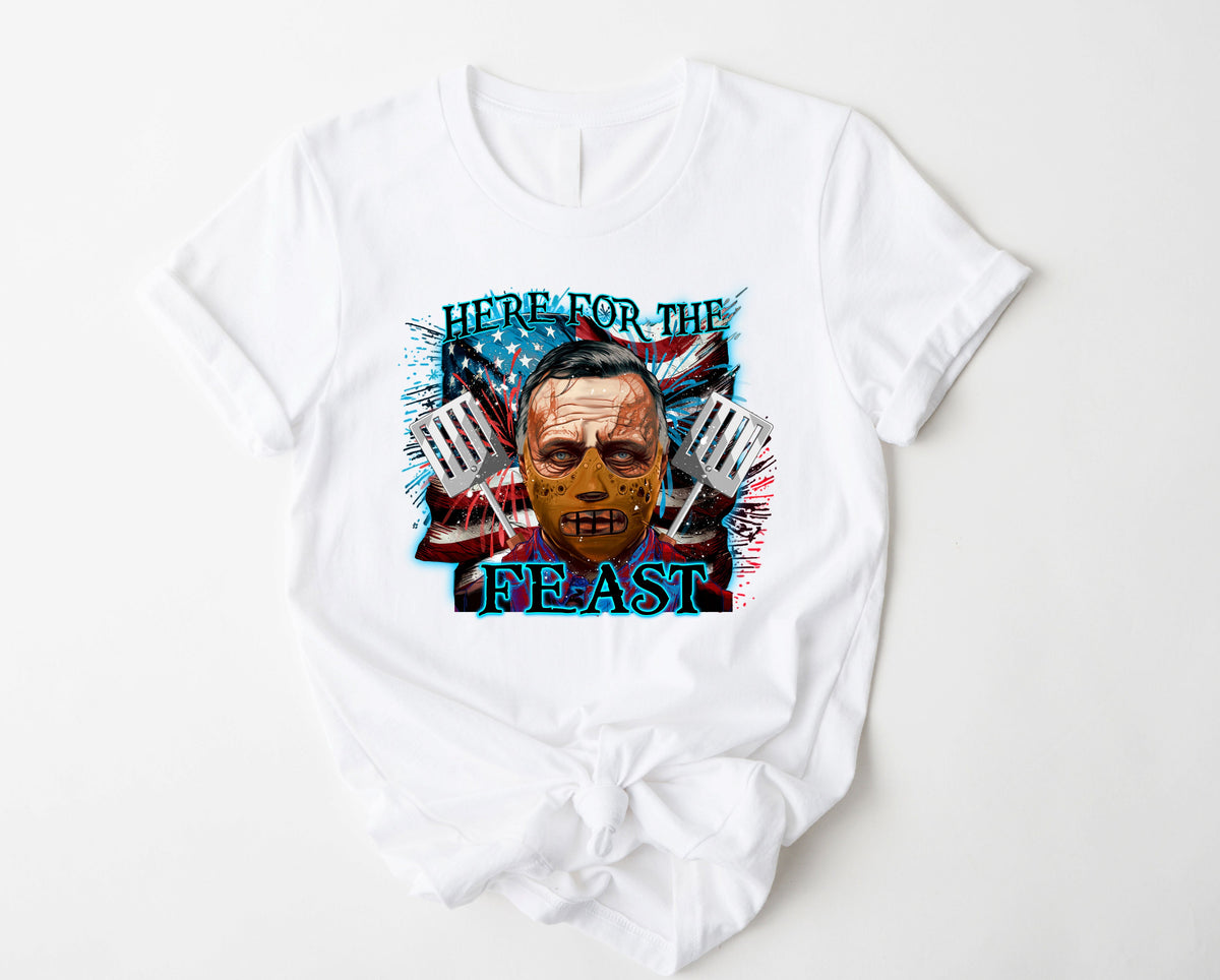 Wholesale Feast Graphic Tee - Red Tee