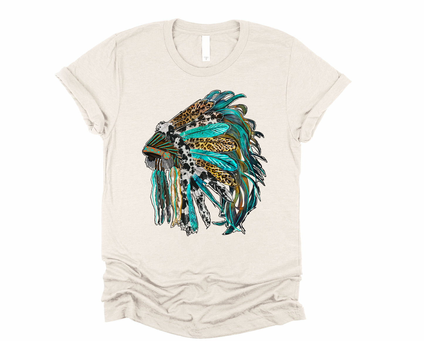 Wholesale Feathers Graphic Tee - Heather Grey
