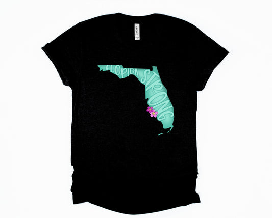 Wholesale Florida Strong Graphic Tee - Black