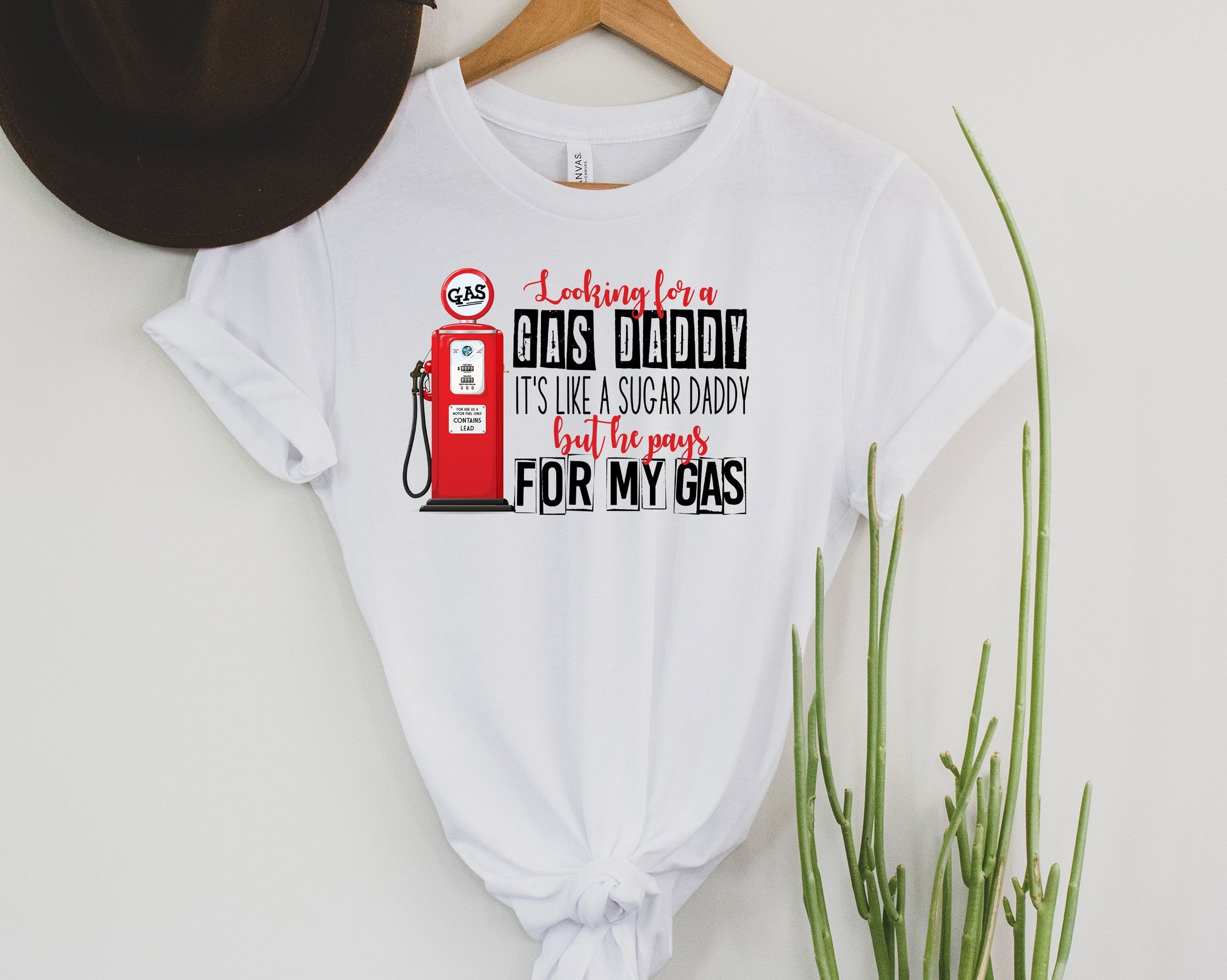 Wholesale Gas Daddy Graphic Tee - White