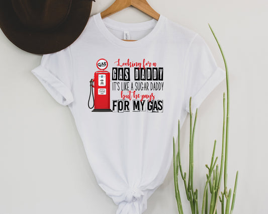 Wholesale Gas Daddy Graphic Tee - White
