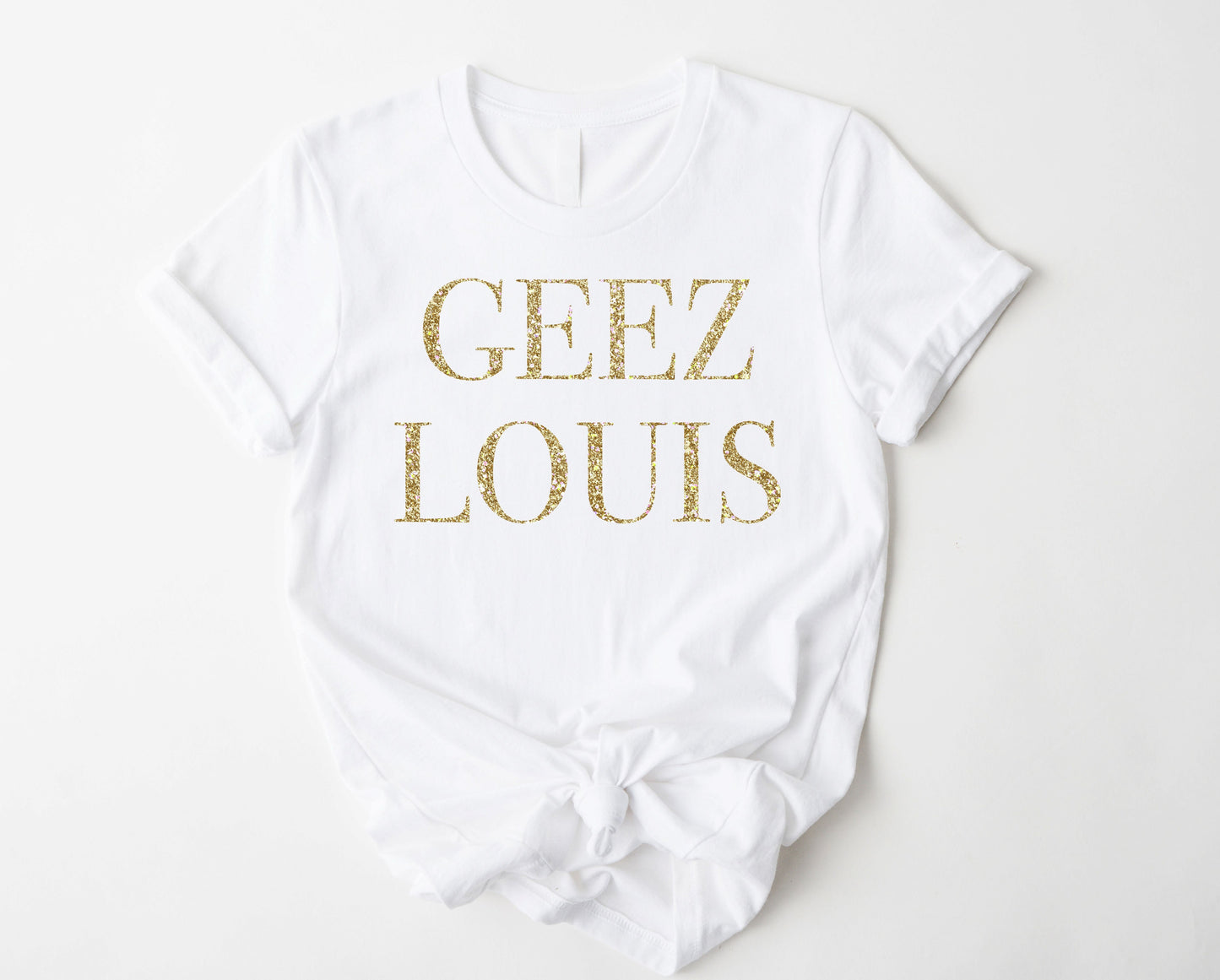 Wholesale Geez Louis Graphic Tee - White Sweatshirt