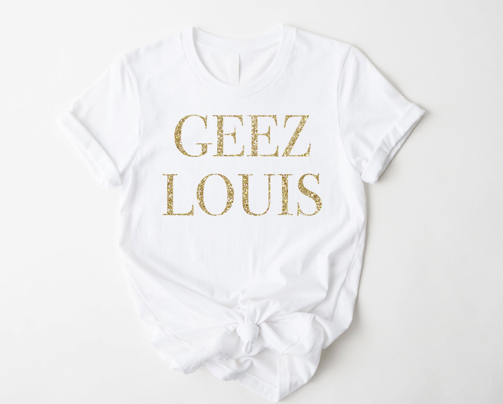 Wholesale Geez Louis Graphic Tee - White Sweatshirt