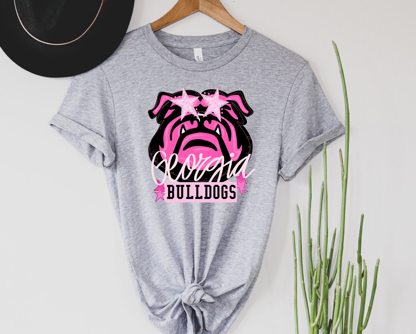Wholesale Georgia Mascot Graphic Tee - White