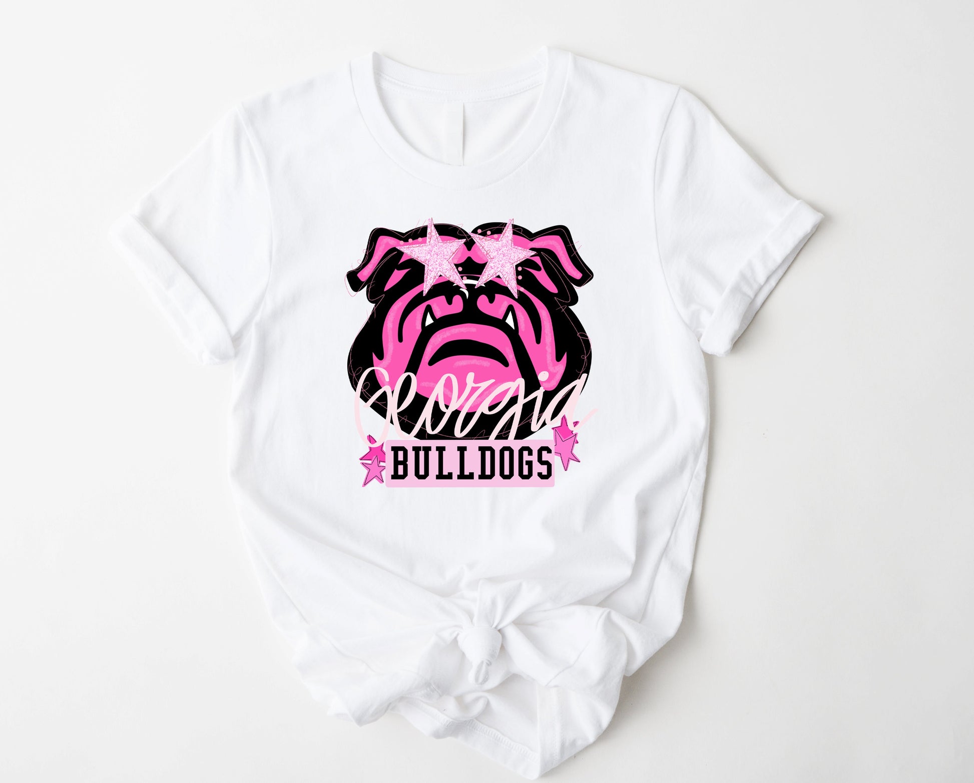 Wholesale Georgia Mascot Graphic Tee - Grey