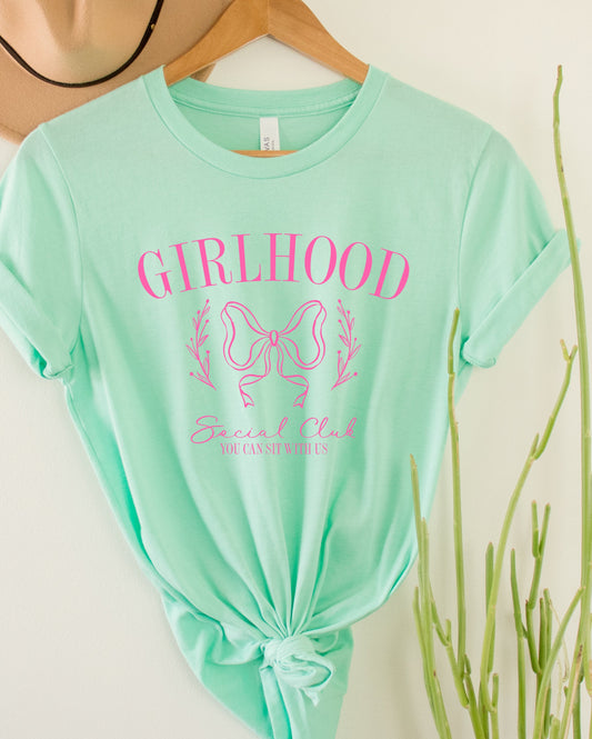 Wholesale Girlhood Graphic Tee - Mint Tee