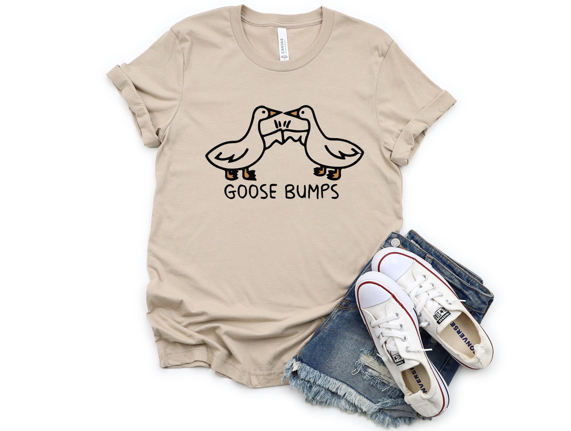 Wholesale Goose Bumps Graphic Tee - Ash Tee