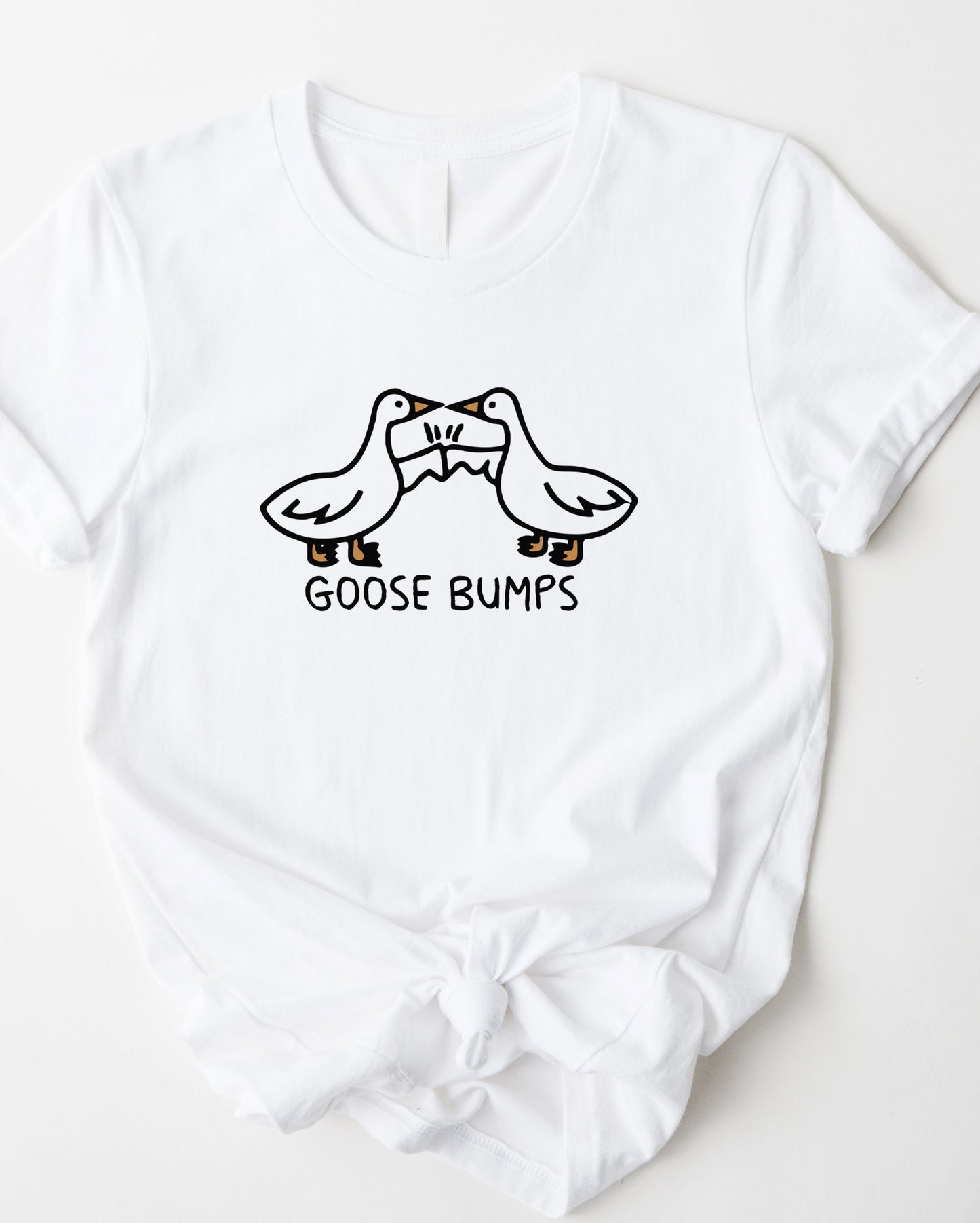 Wholesale Goose Bumps Graphic Tee - White Tee