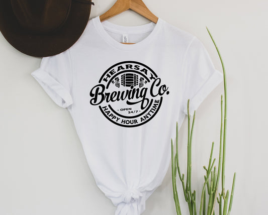 Wholesale Hearsay Brewing Co Graphic Tee - Black