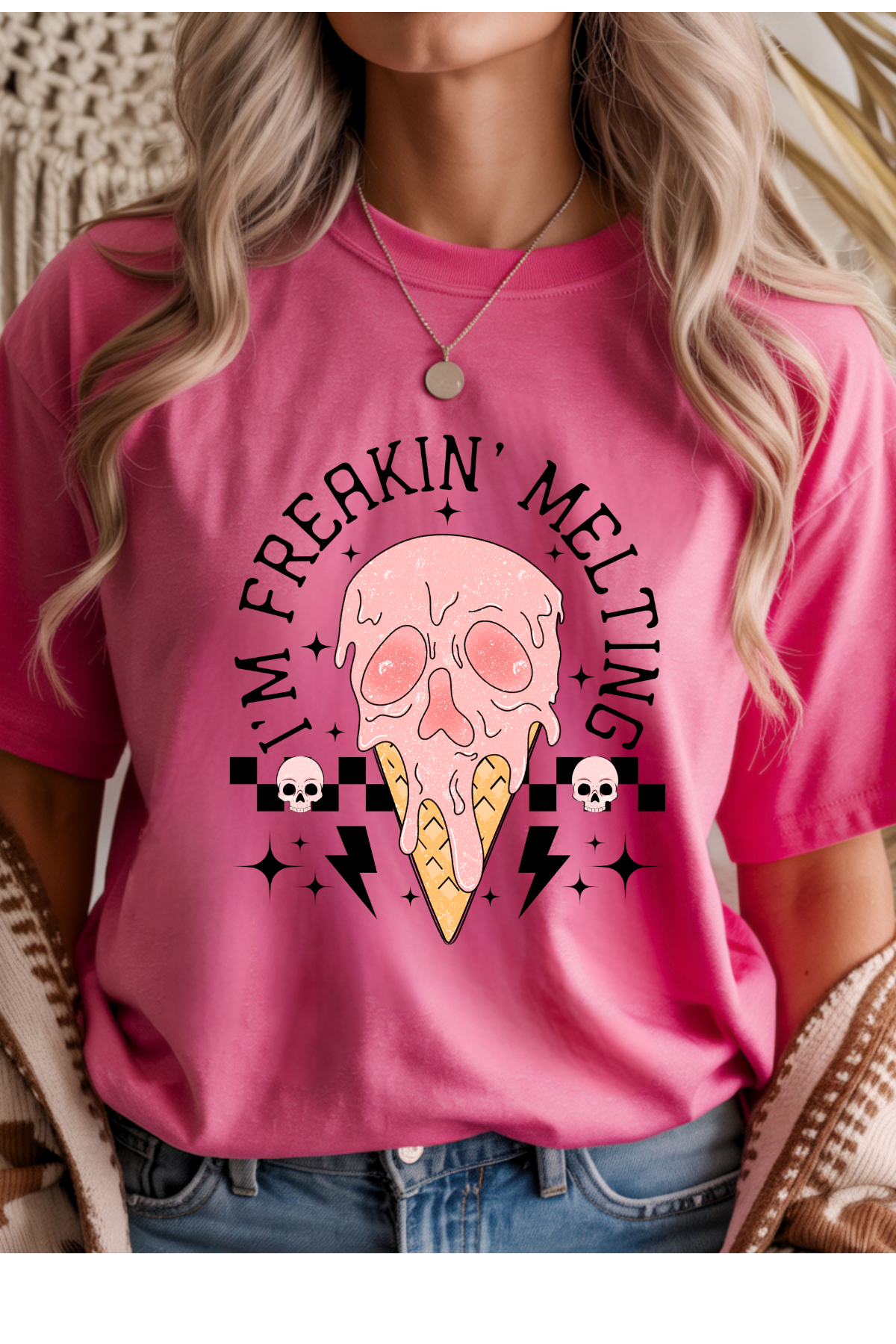 Wholesale Summer in Paris - I'm Melting #5 - Heather Heliconia Gildan Tee