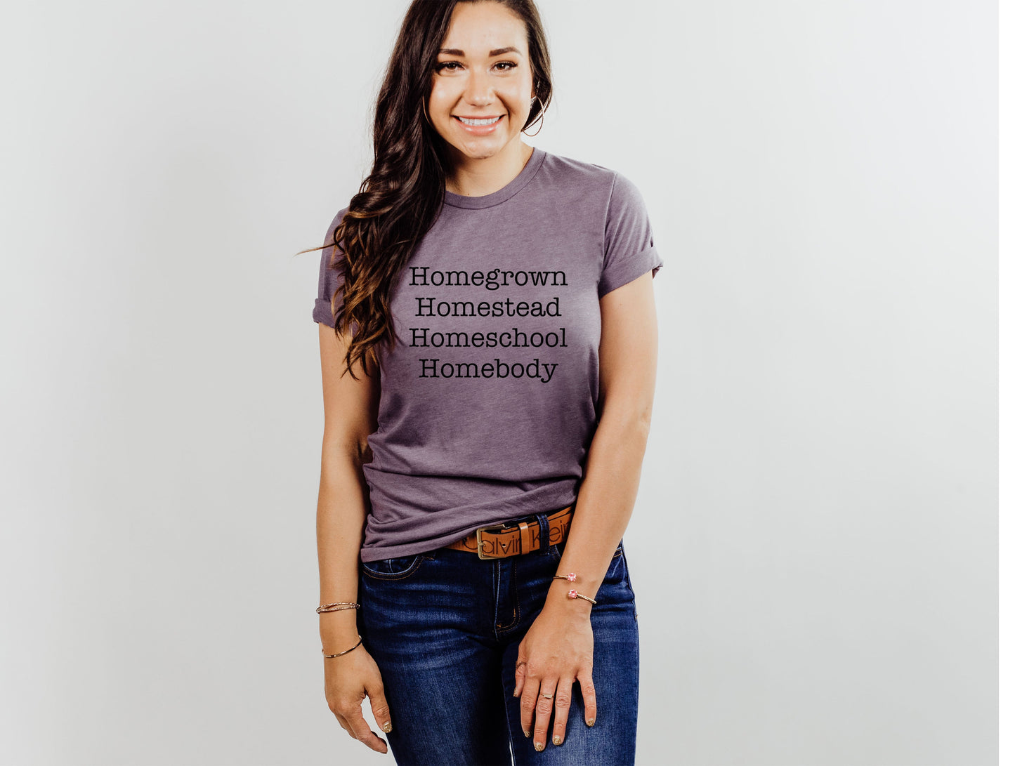 Wholesale Homegrown Graphic Tee - Heather Purple