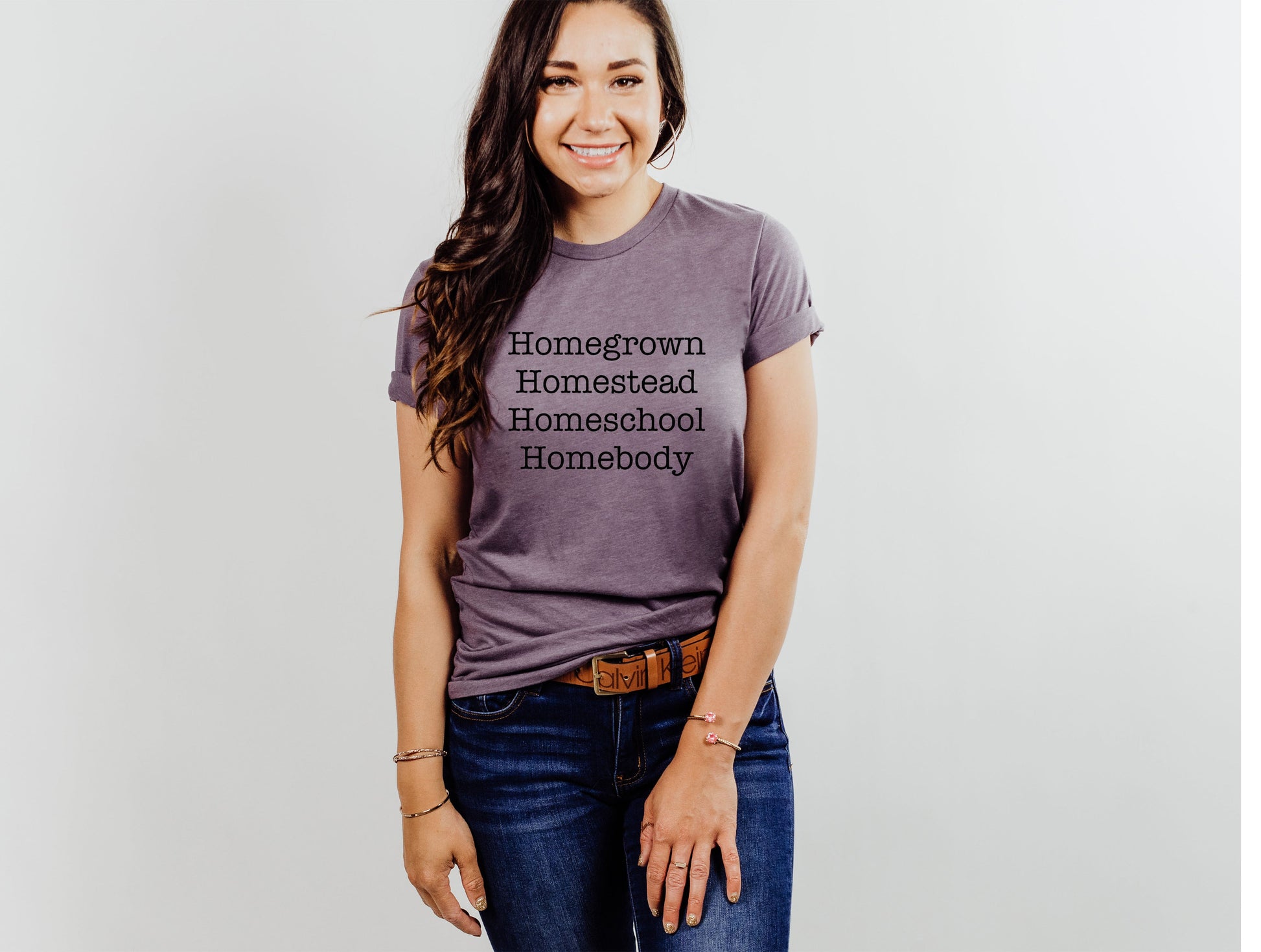 Wholesale Homegrown Graphic Tee - Heather Purple