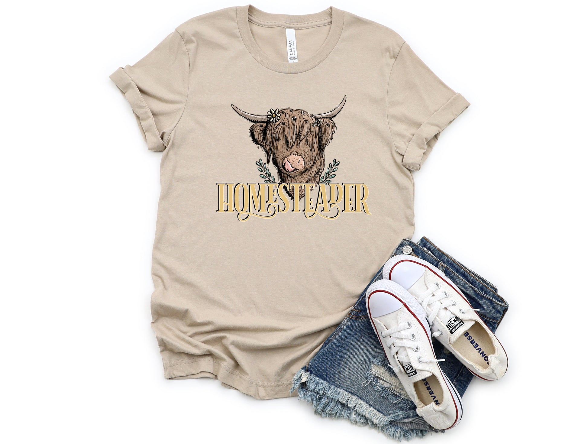Wholesale Homesteader Graphic Tee - White