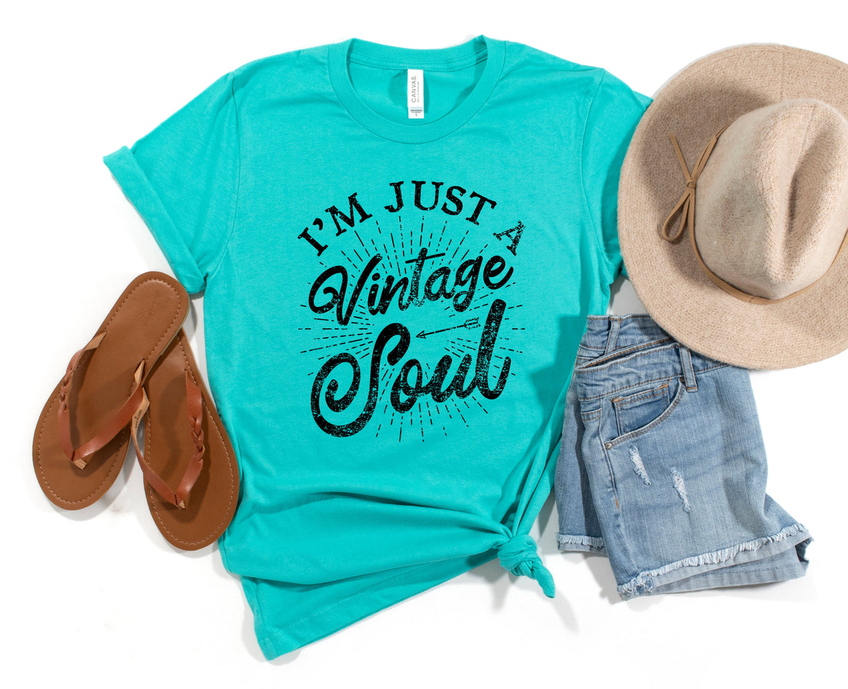 Wholesale I'm a Vintage Soul Graphic Tee - Sand Sweatshirt