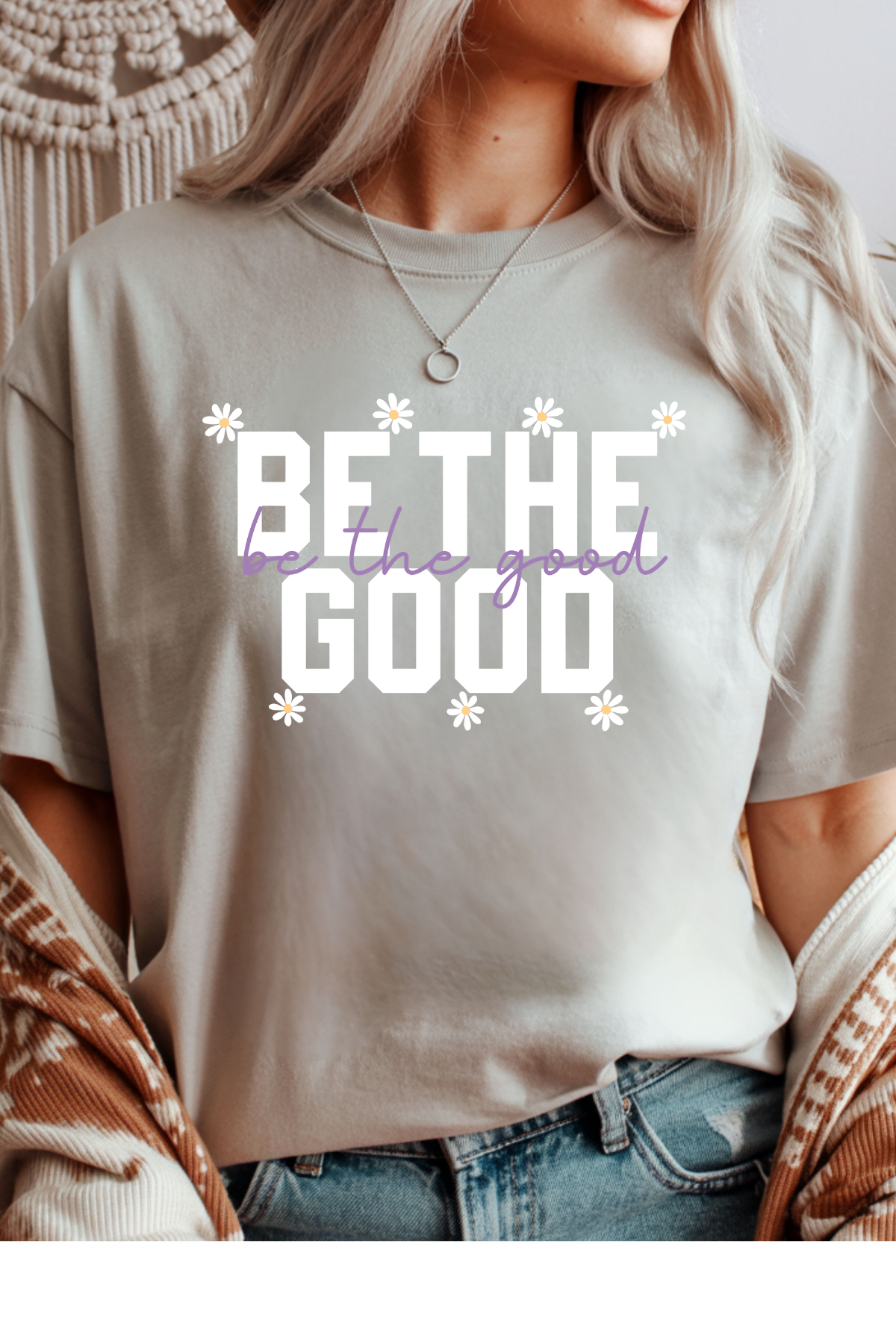 Wholesale Summer in Paris - Be The Good #2 - Ice Grey Gildan Tee