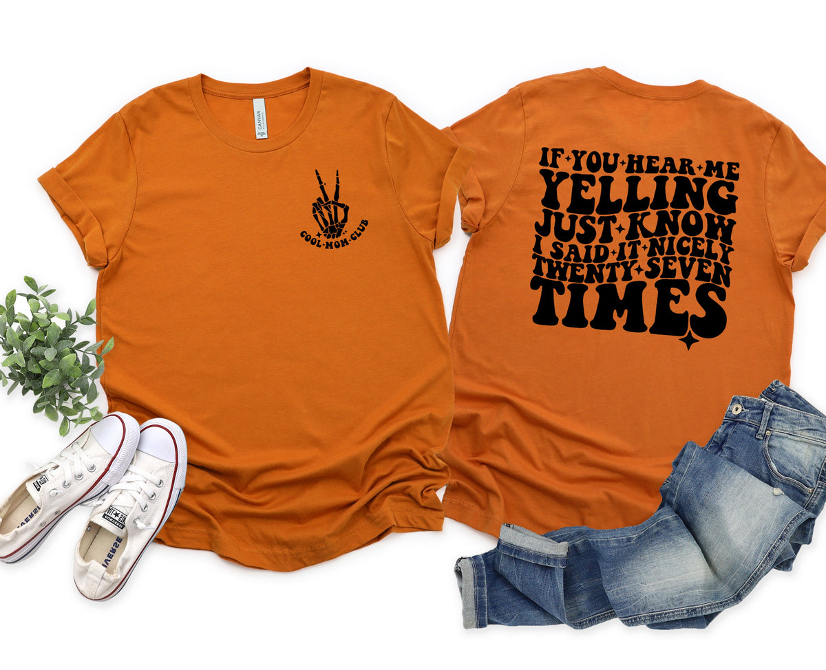 Wholesale If You Hear Me Yelling Graphic Tee - Autumn Tee