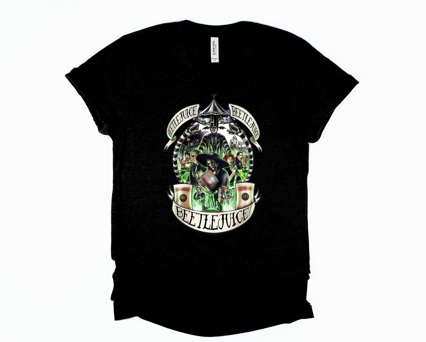 Wholesale Beatlejuice Graphic Tee - Black