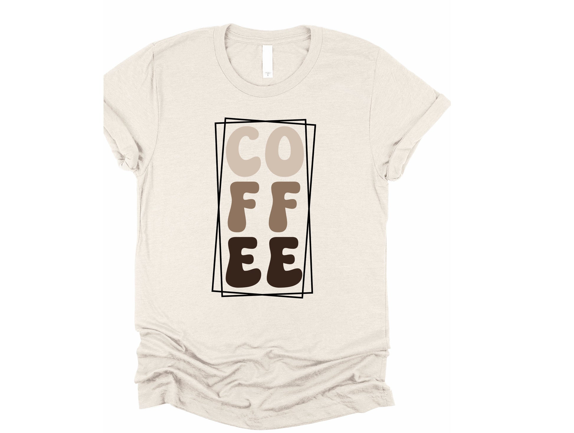 Wholesale Just Coffee Graphic Tee - Sand Tee