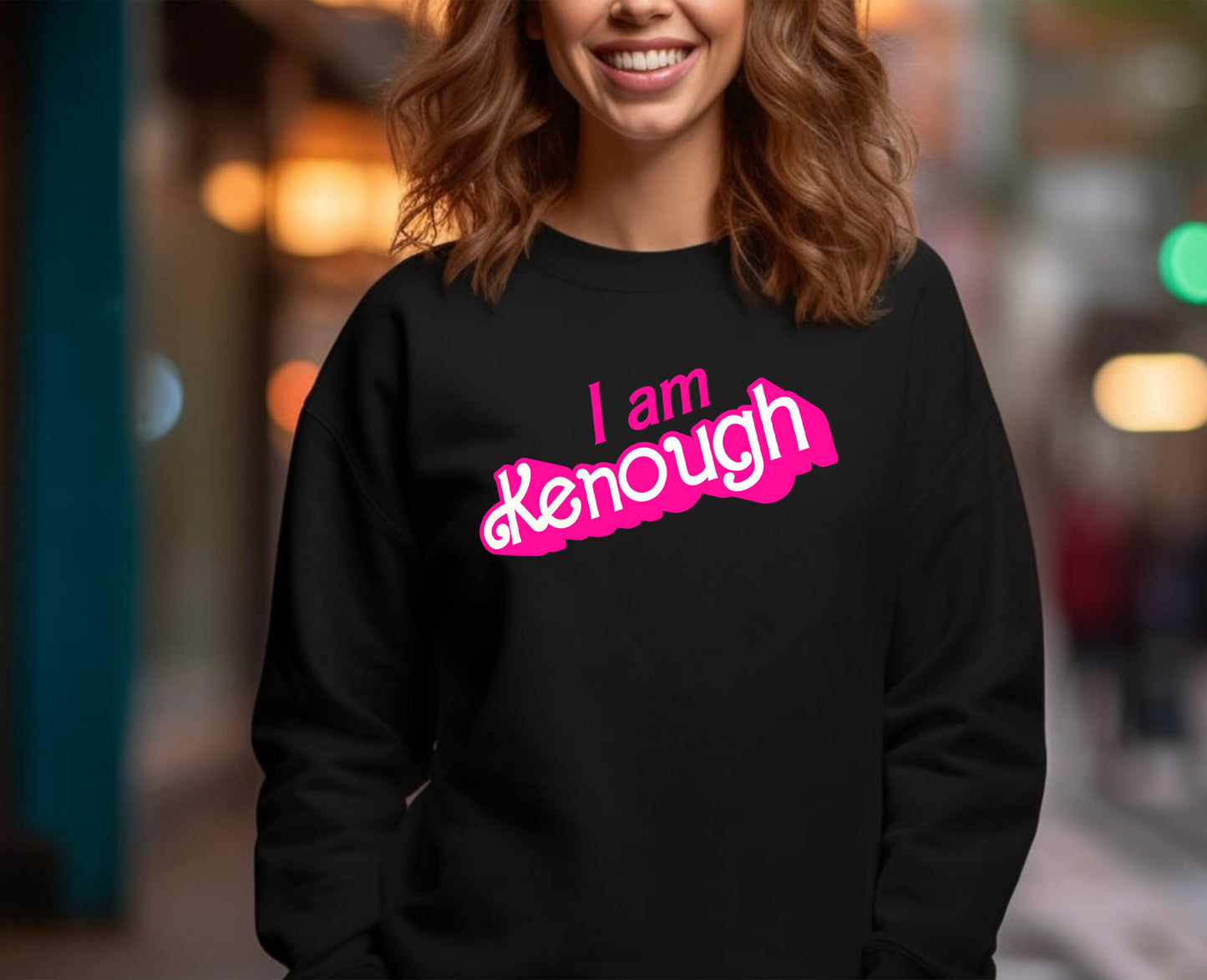 Wholesale Kenough Graphic Tee - Black Sweatshirt