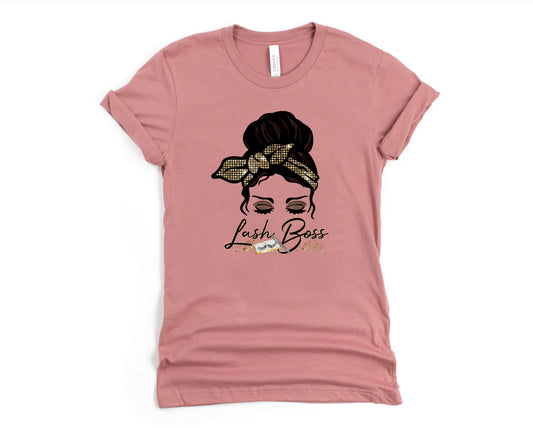 Wholesale Lash Boss Graphic Tee - Sand