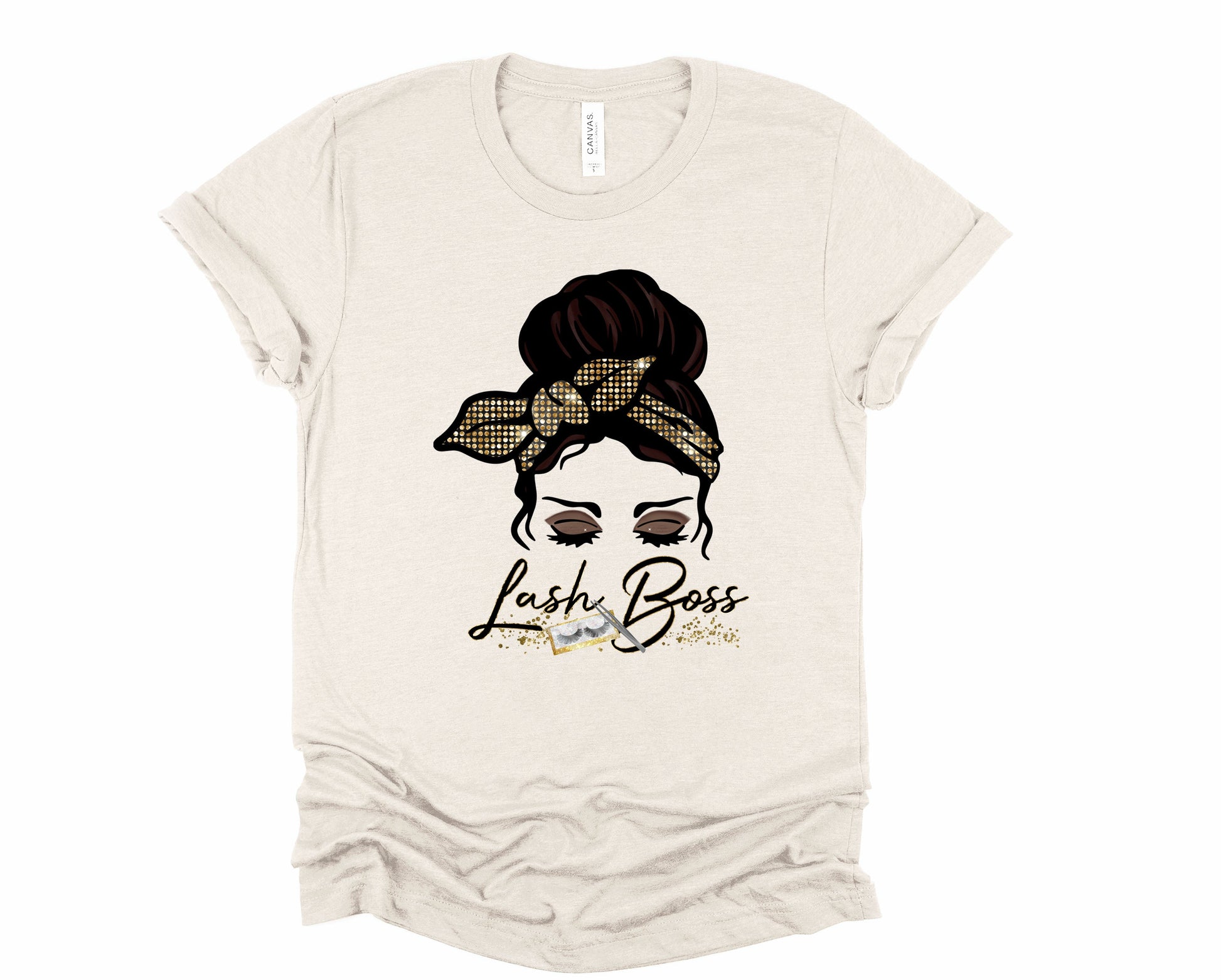 Wholesale Lash Boss Graphic Tee - Sand Sweatshirt