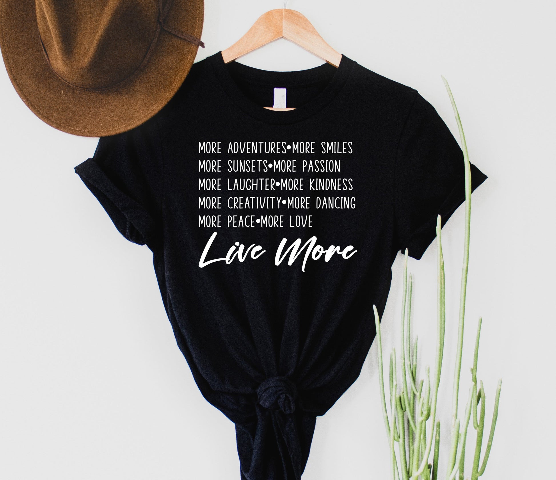 Wholesale Live more Graphic Tee - White