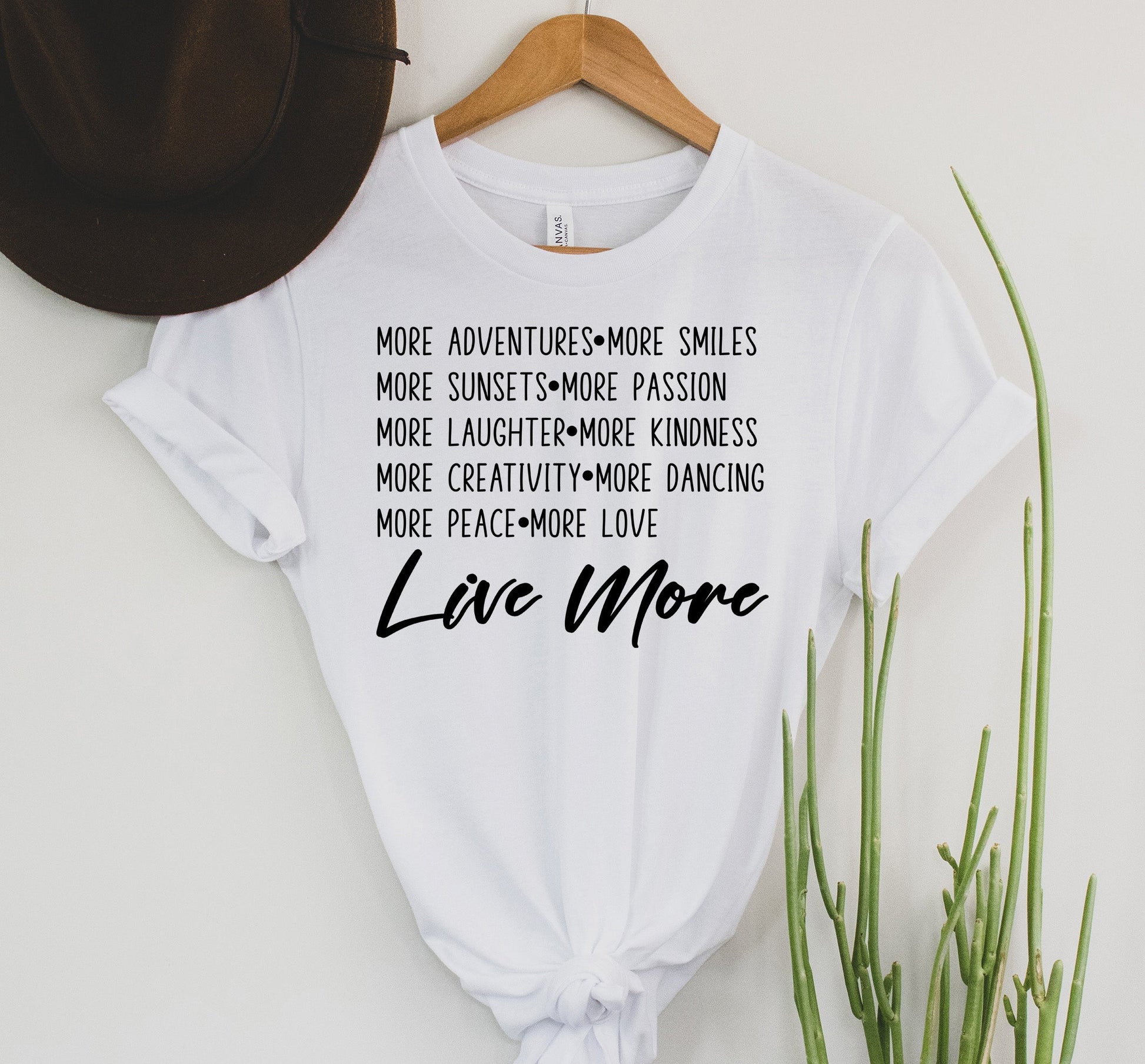 Wholesale Live more Graphic Tee - Grey