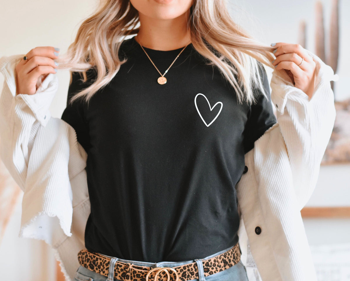 Wholesale Lots of Love Graphic Tee - Black